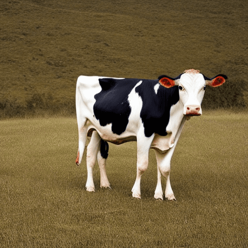 AI generated: A cow minimalistic
