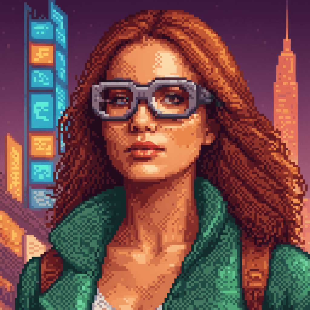 AI generated: Awesome illustration, featured on FreePik, woman with smart glasses, futuristic, technology, SAI 16 ...