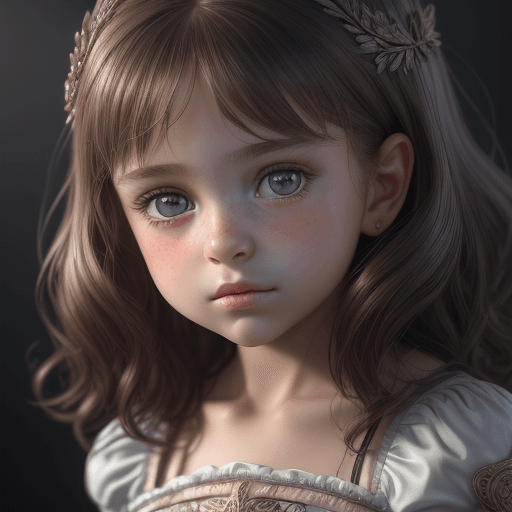 AI generated: 8 year old girl, beautiful, brunette hair, little girl, short tight clothes, realistic, amazing stun...