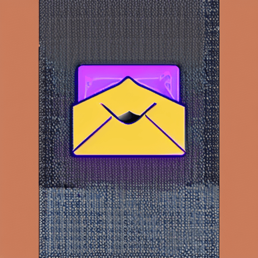 AI generated: a logo for an email encryption app.
The main colors are black and purple.
It should contain a mail e...
