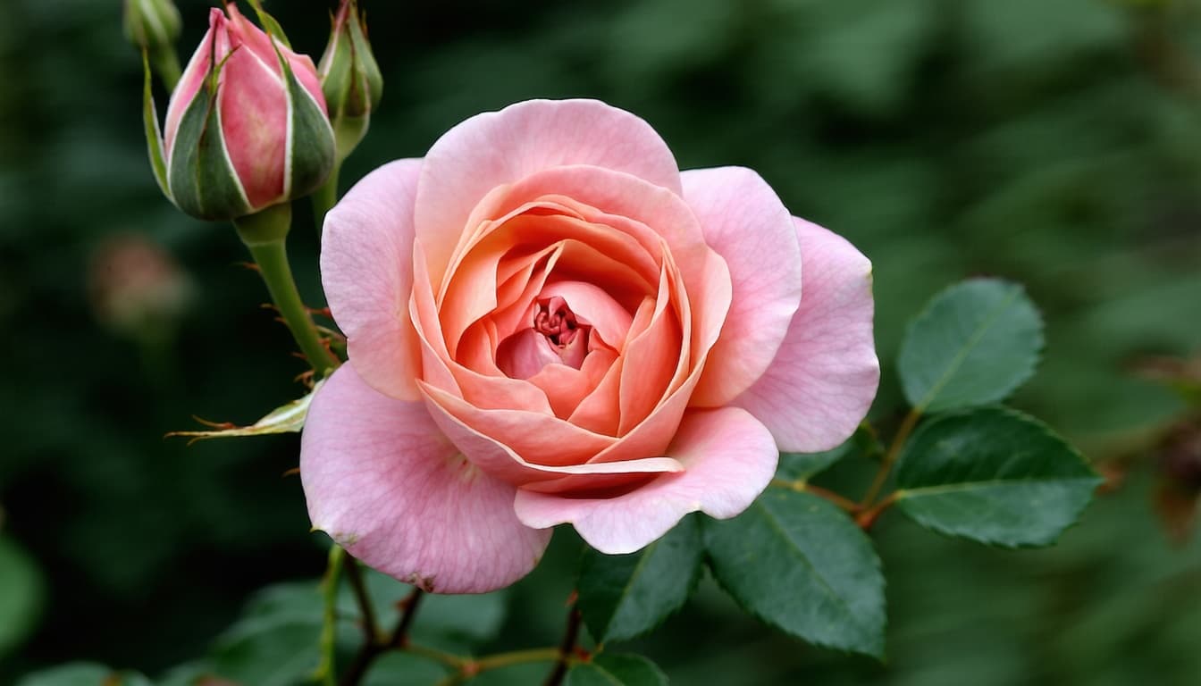 AI generated: A delicate rose,