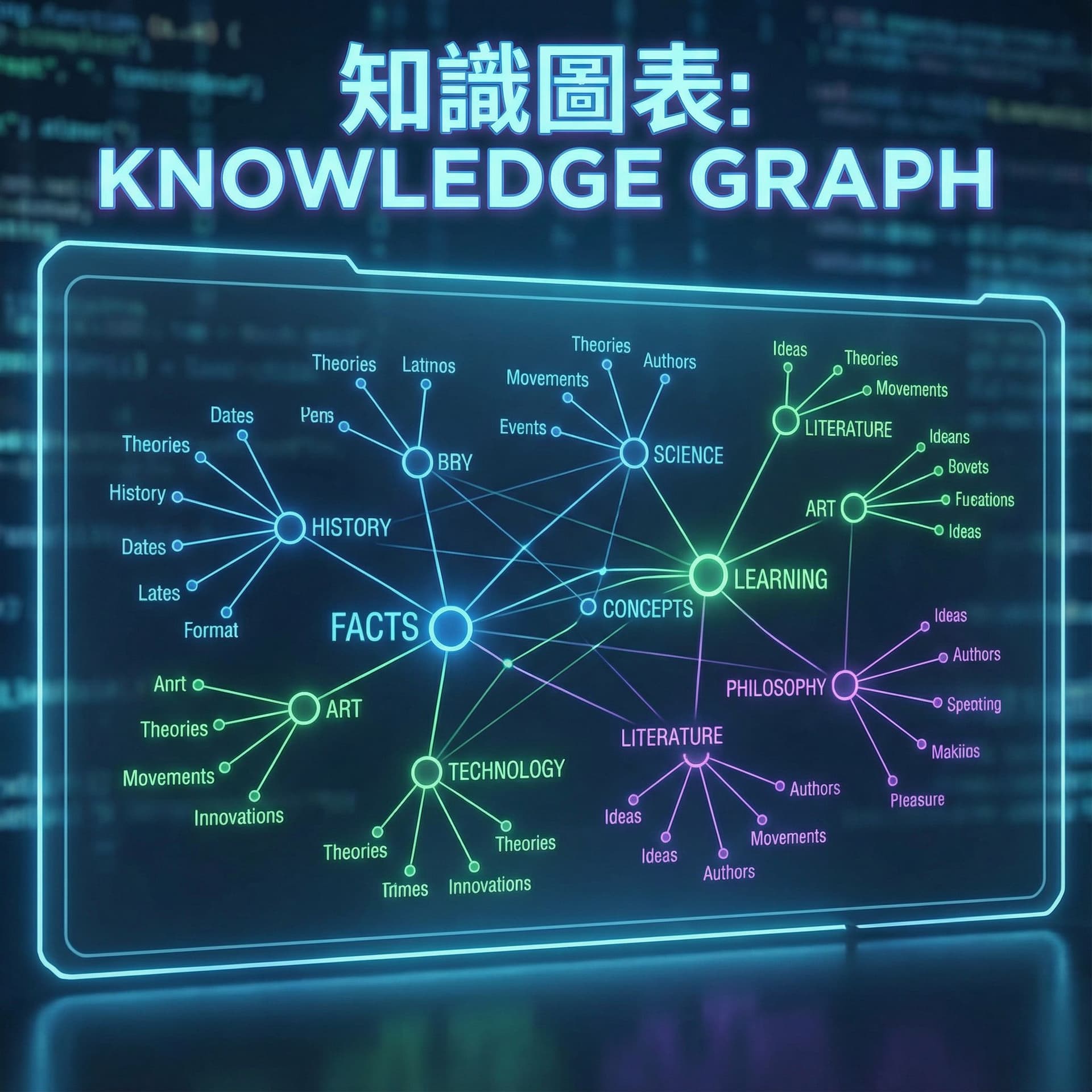 AI generated: 畫出知識知識圖表