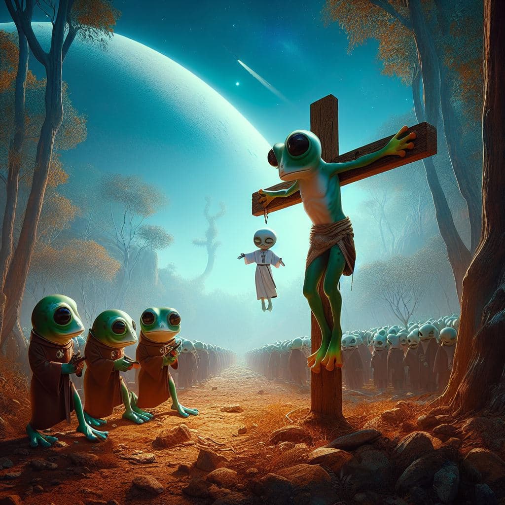 AI generated: Otherworldly Jesus