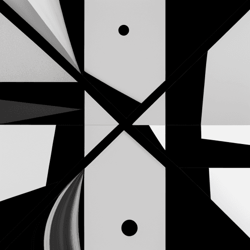 AI generated: A collection of black&white abstractions on trend