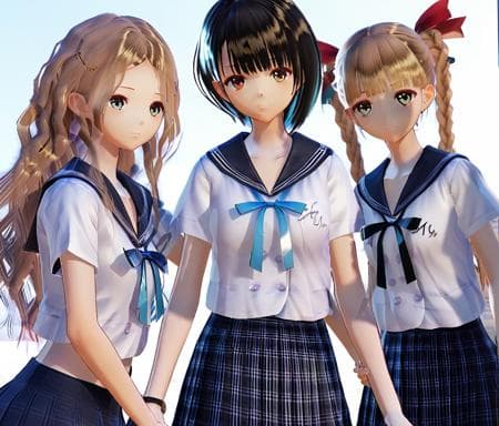 Blue reflection main characters. - Image 3