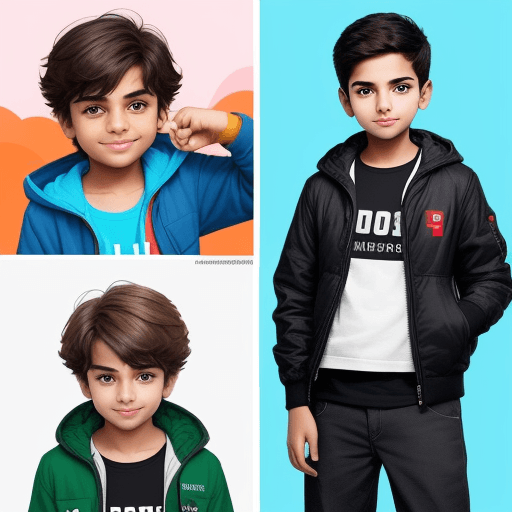 AI generated: Make a same photo replace the Instagram logo with YouTube logo and the boy with a 13 year old boy we...