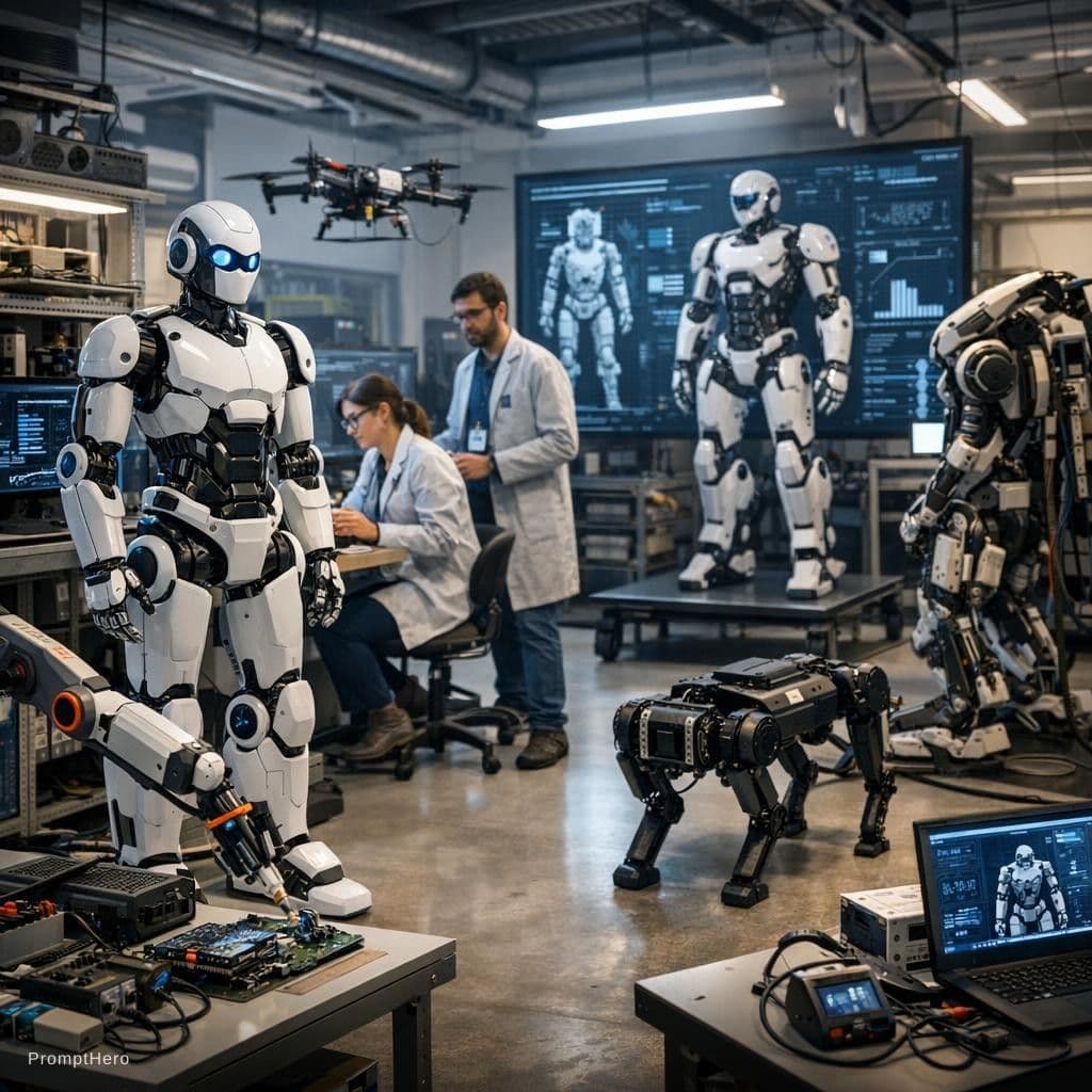 Hero prompt: robotics laboratory