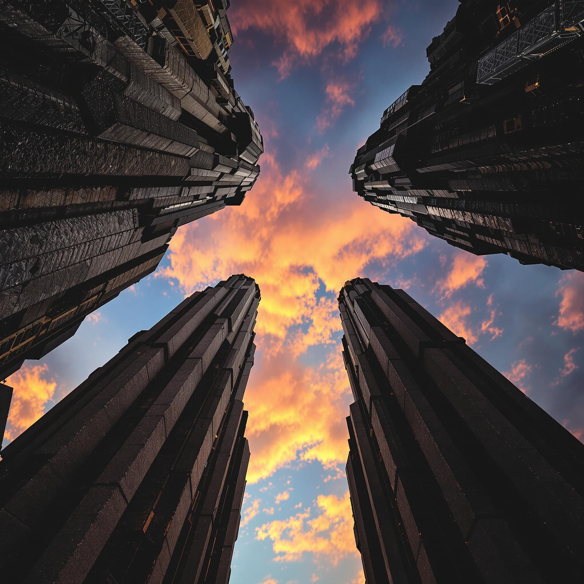 AI generated: This prompt focuses on capturing the grandeur of towering structures or natural formations from a un...