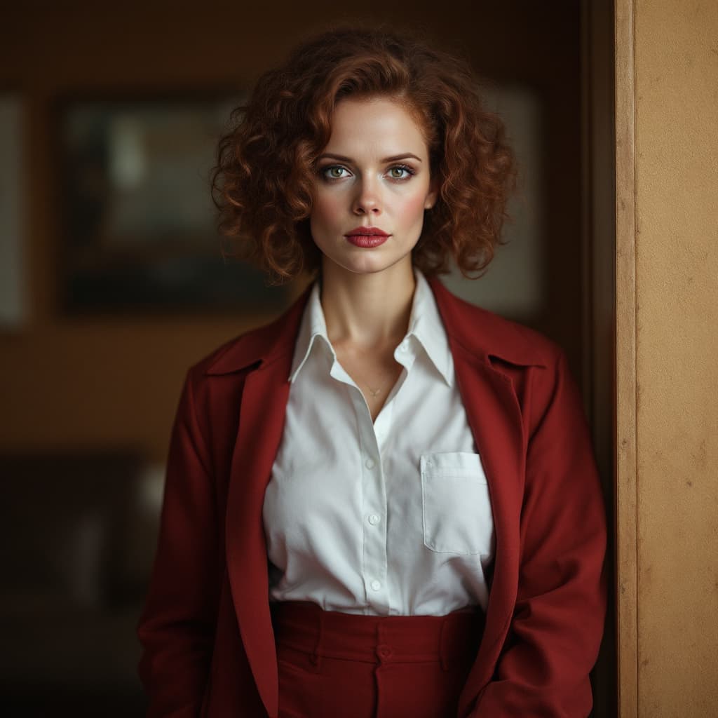 AI generated: sigourney weaver in a teacher outfit