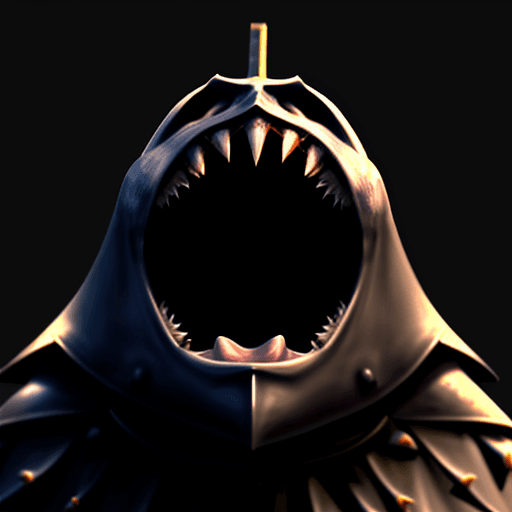 AI generated: a funny looking screaming knight, 8k , hd , colored, funny