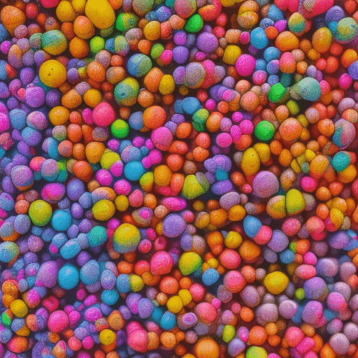 AI generated: Multicolored and multidensity, highly detailed photography