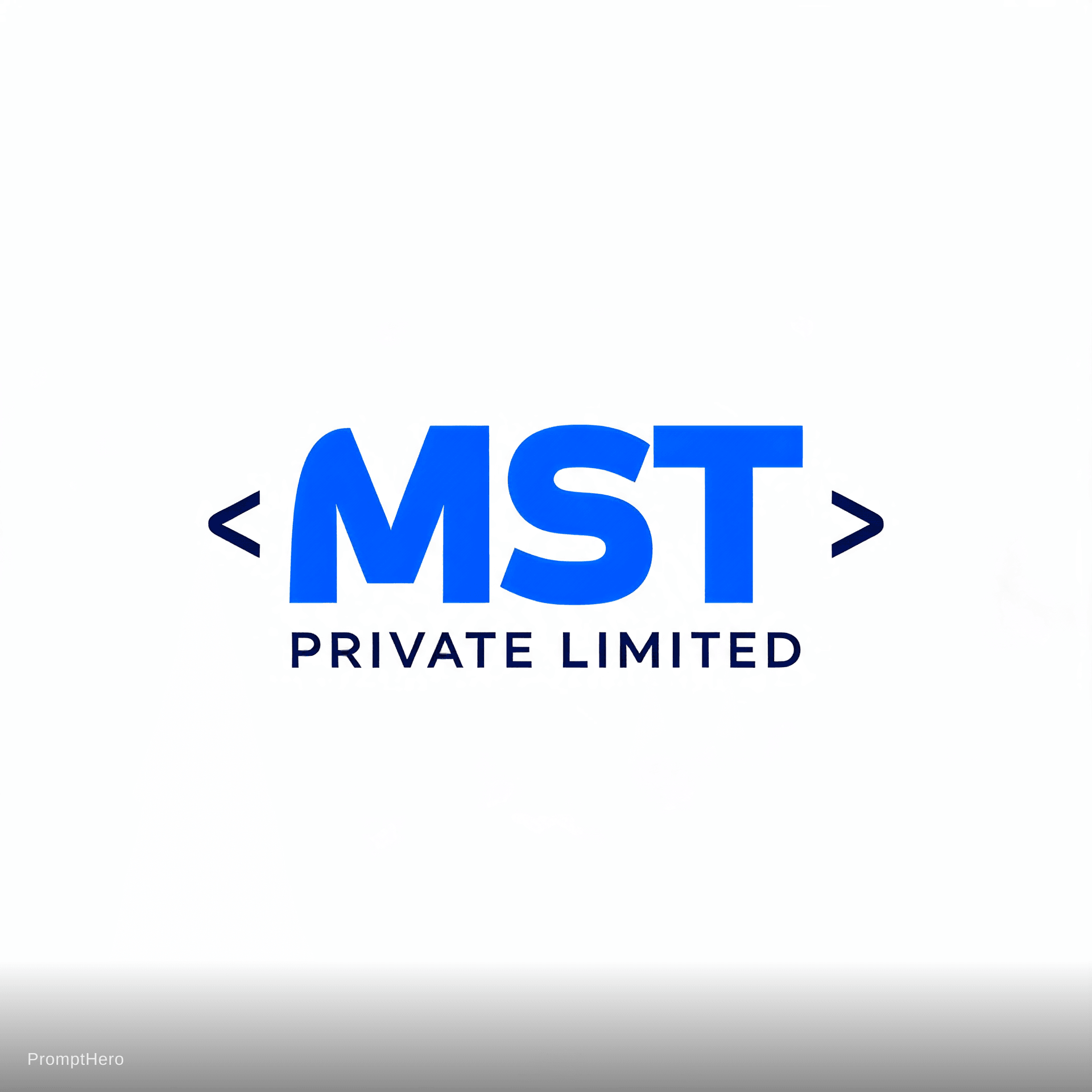AI generated: Create a minimalist, modern professional logo for "MST Private Limited" — a Karachi-based software h...