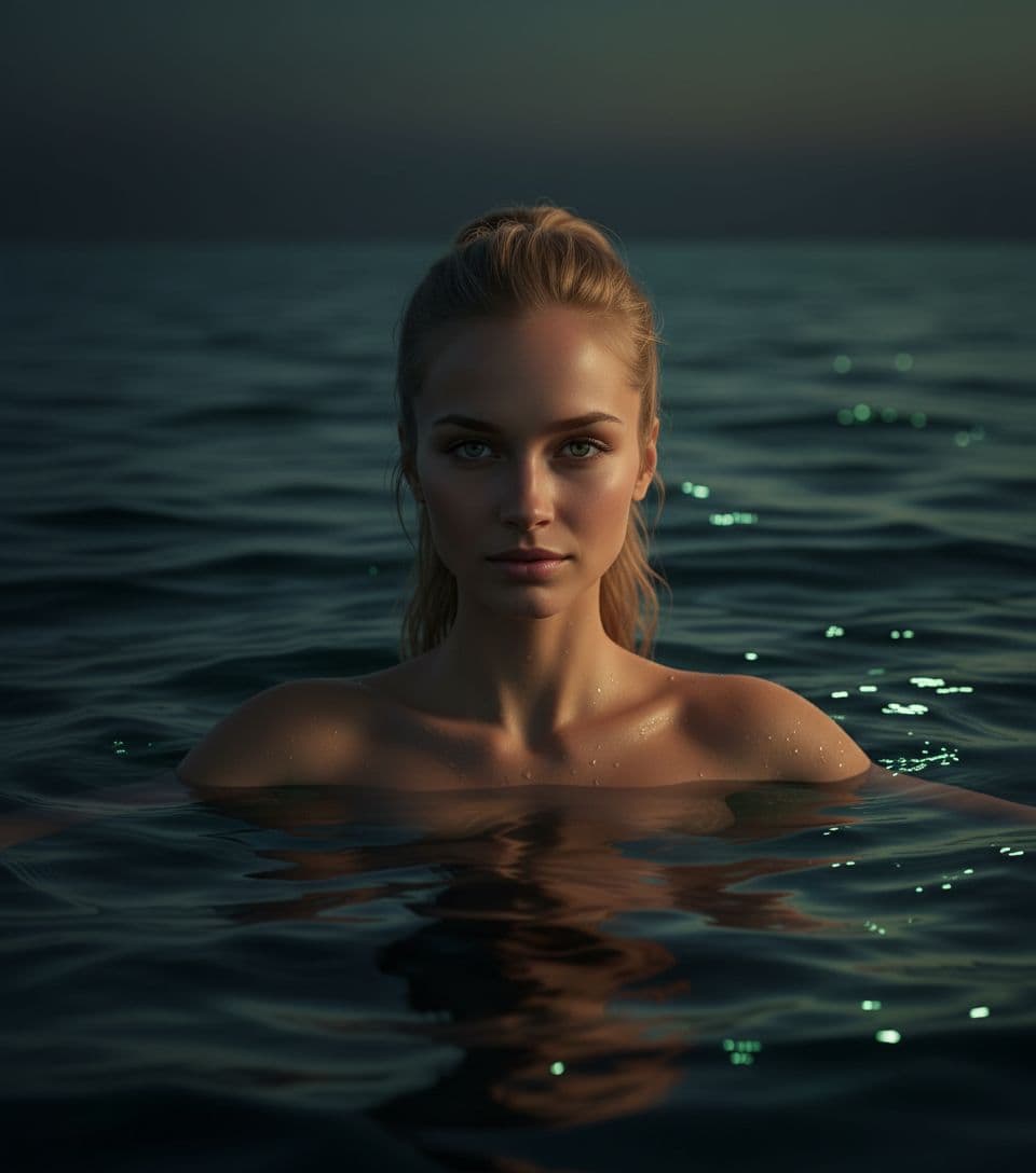 AI generated: An impressive, ultra-realistic, medium-range cinematic portrait depicting a man (with original facia...
