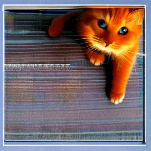 AI generated: Orange cat
