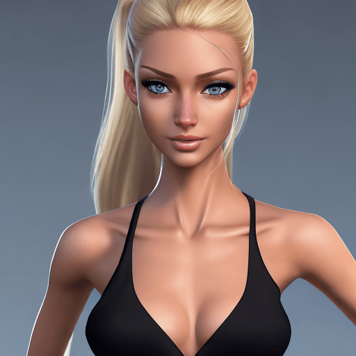 AI generated: Uqasha Senrose, real girl, realistic, sexy, beautiful, slender figure, blue eyes, light skin (blonde...