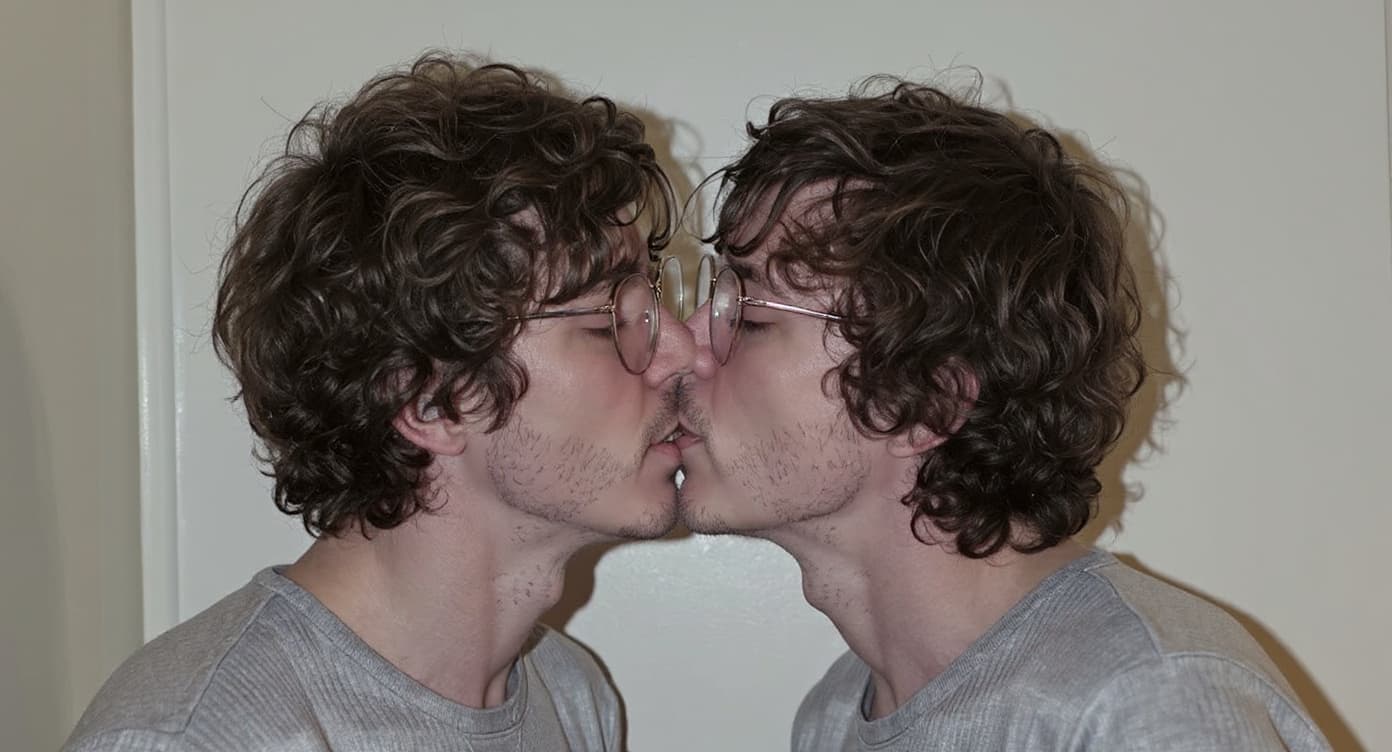 AI generated: kissing within the act of being sexuallly intense between both subjects
