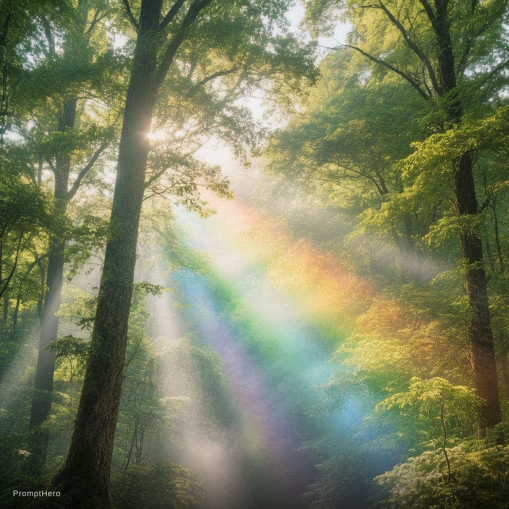 AI generated: hyper-realism, full focus, perfect focus, photo realism, 8k photograph capturing a dense, lush fores...