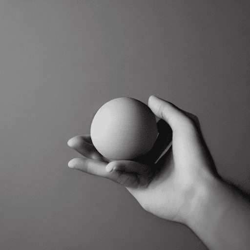 AI generated: hands fidgeting with an sphere, 8k
