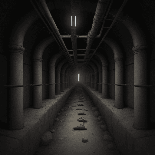 AI generated: Subterranean prison for fallen angels