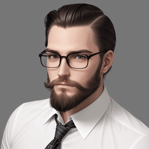 AI generated:  human .male
look is his short, dark anchor beard which he typically wears with his hair slicked bac...