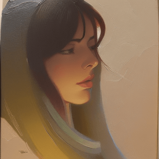 AI generated: cute woman professional majestic oil painting by Ed Blinkey, Atey Ghailan, Studio Ghibli, by Jeremy ...