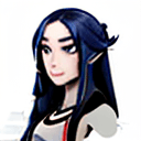 AI generated: Character sheet，Girl with long hair，Multiple poss and expressions，Highly detailed，Depth，Many parts -...