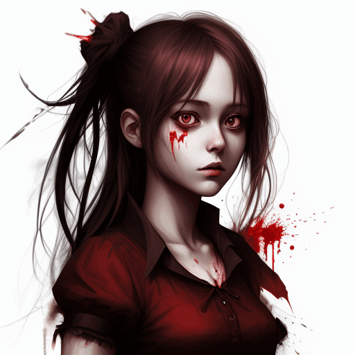 AI generated: A girl name Alice she is a blood and she is 18 ,digital art 