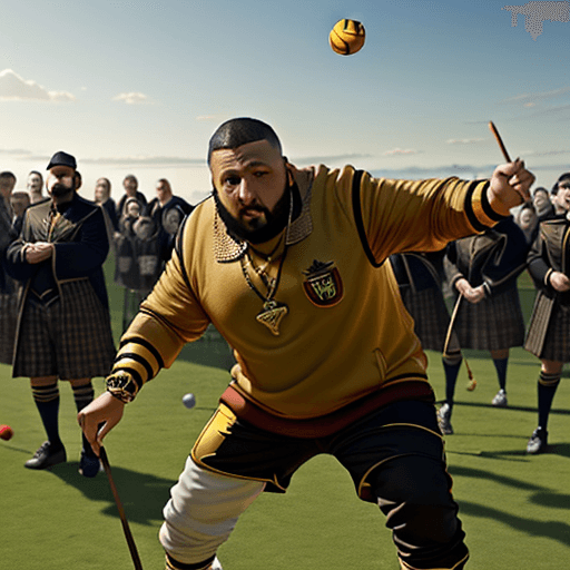 AI generated: dj khaled playing quidditch, 8k, photo realistic, hd, high quality, perfect, clear, masters