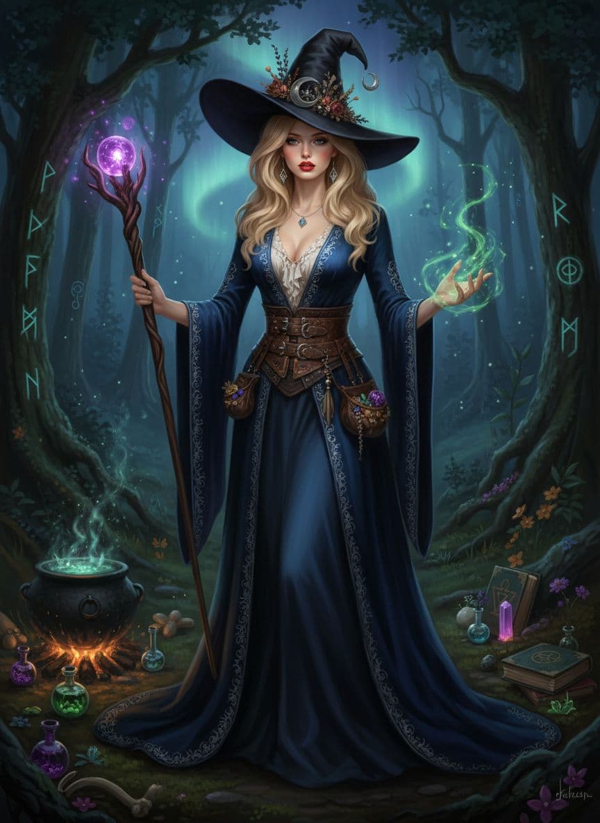 AI generated: une sorcière
