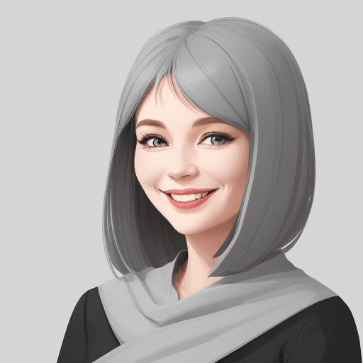 AI generated: woman smiling, grey background --ar 71:129 --stylize 750 --v 6