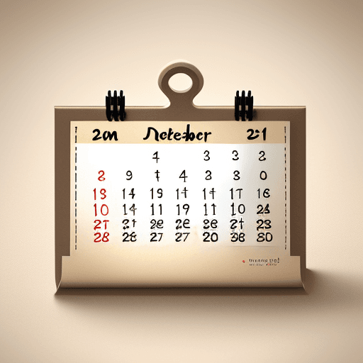 AI generated: Calendar with date December 12, calendar on hay in beige color, pattern style, high resolution isome...