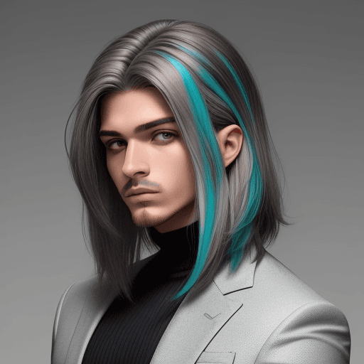 AI generated: Por favor, crea una imagen de un corte de cabello masculino que muestre una escala tonal. Comienza c...