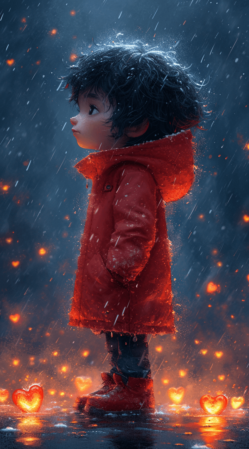 AI generated: valentine design, in the style of graphic novel inspired illustrations, sketchfab, fernando amorsolo...