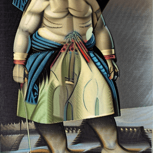 AI generated: High Resolution Image of Hulk in traditional clothing of Kök-Türks.
 As a Turkish tribal confederati...