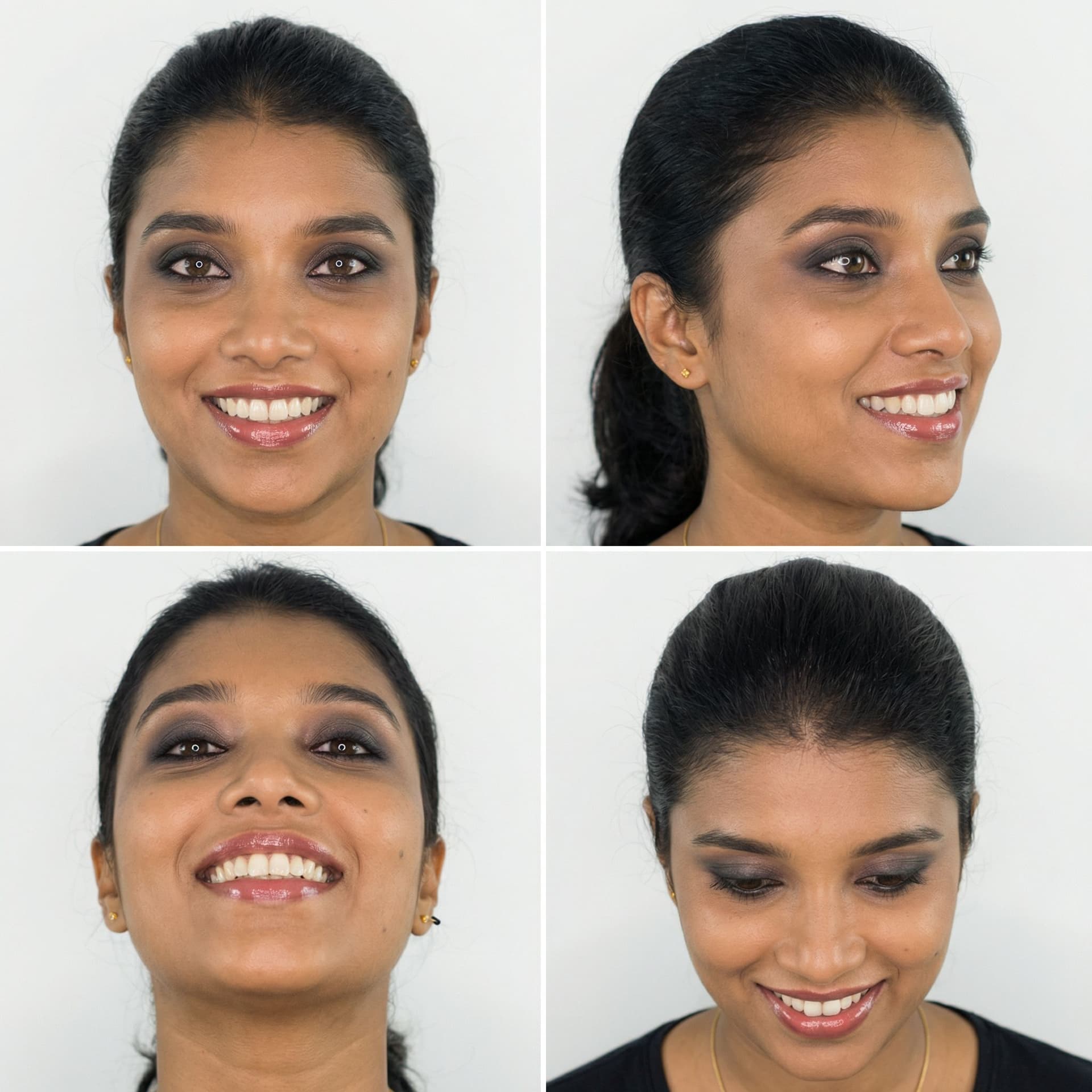 AI generated: Hottie slut face in 4 different camera angles 