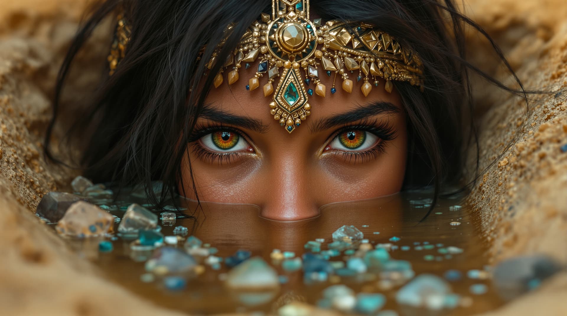 AI generated: a professional photo of a eleven year Egyptian girl, (futuristic) , (masterpiece) , (realistic) , (p...