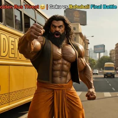 AI generated video: Golden Bus Threat 😈 | Goku vs Bahubali Final Battle 💥

Golden Bus ko churaane ki dhamki di gayi th...