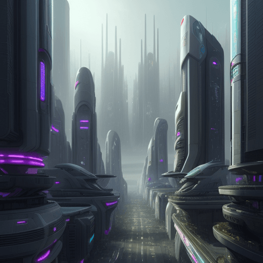 AI generated: sci-fi city future