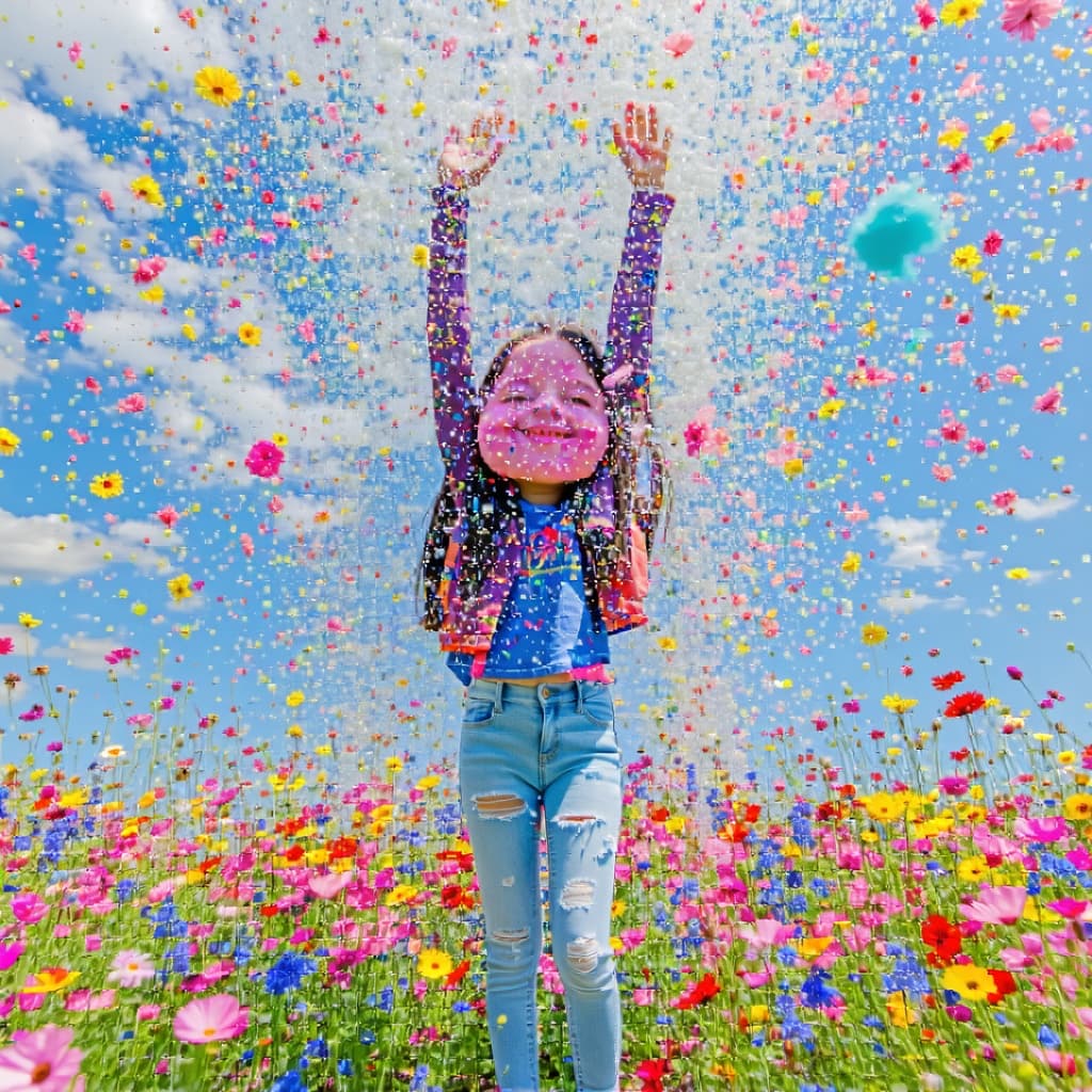 AI generated: hapiness world