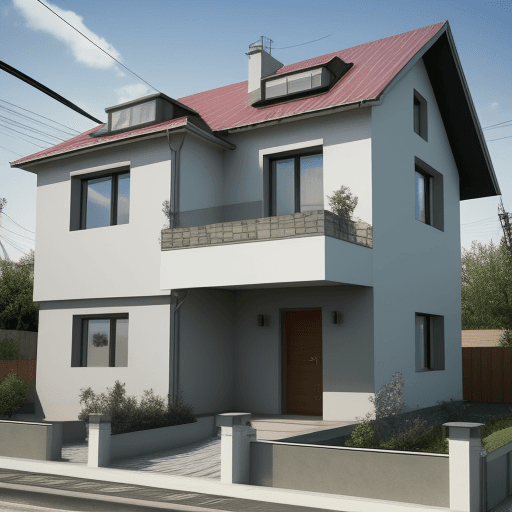 AI generated: house with electrician
