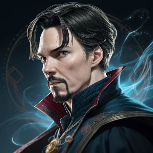 AI generated: Create a doctor strange character picture based my face from profile picture