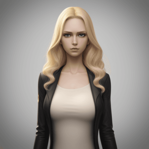 AI generated: Tall blonde girl,4k ultra hd 