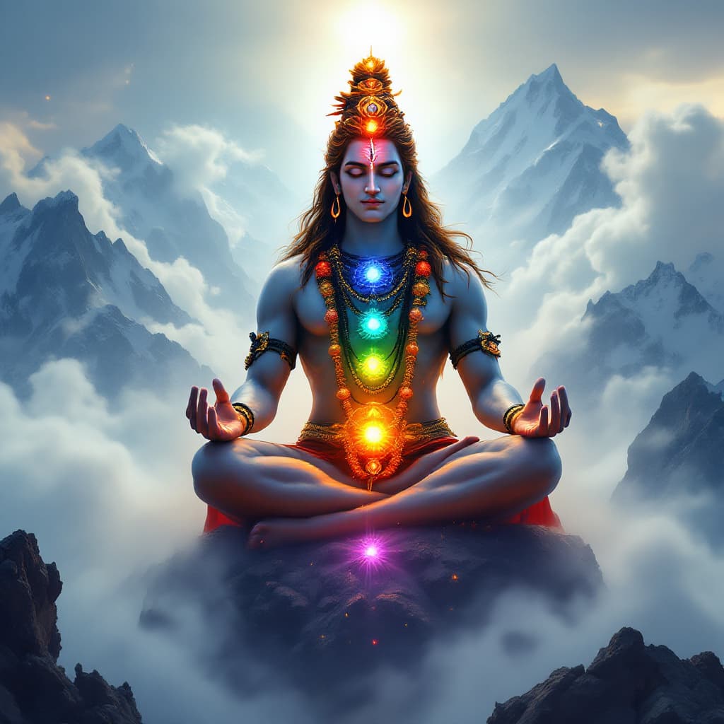 AI generated: "Generate an ultra-high-resolution, photorealistic image of Lord Shiva, the supreme Hindu deity, sea...