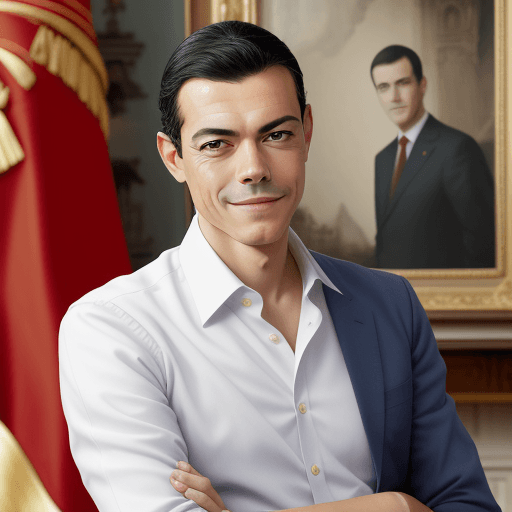 AI generated: photograph Pedro Sánchez, President of Spain 