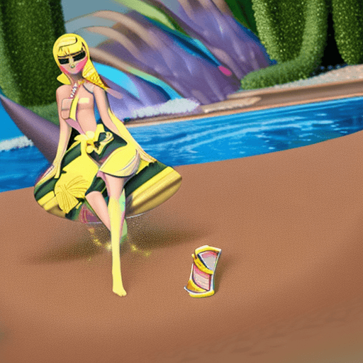 AI generated: ((Pool Party Lux))) - Radiant Beach Sorceress
Description: Lux, the Lady of Luminosity, depicted in ...