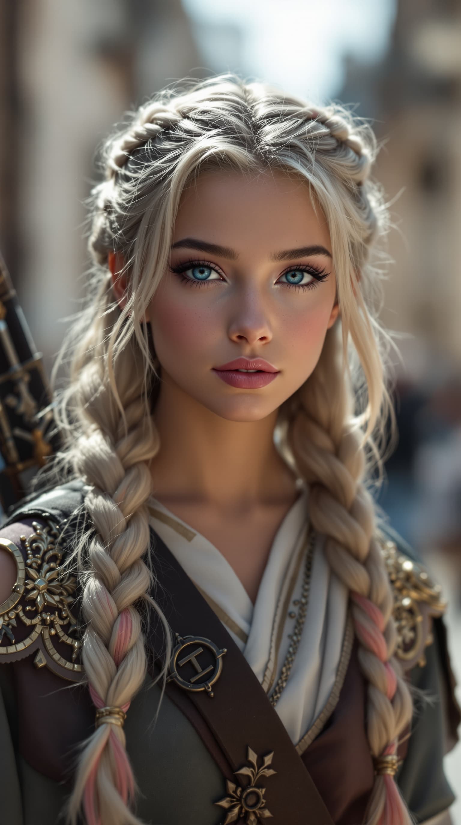 AI generated: A professional photograph capturing one of the most beautiful second-grade Swedish girls in the worl...