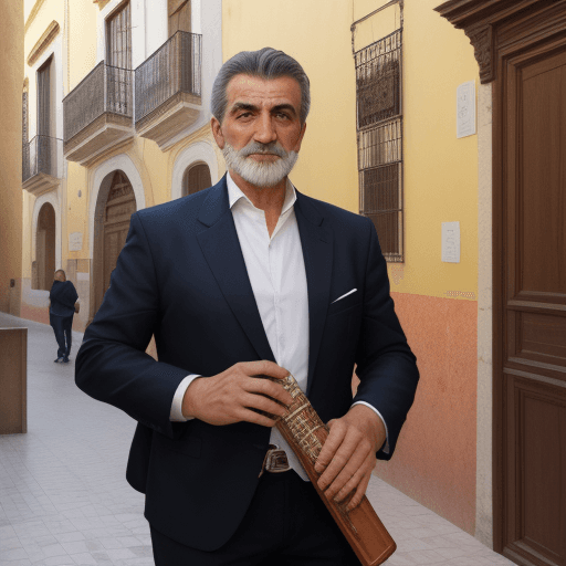 AI generated: Hombre en un zoco Siglo XIII. Sevilla
