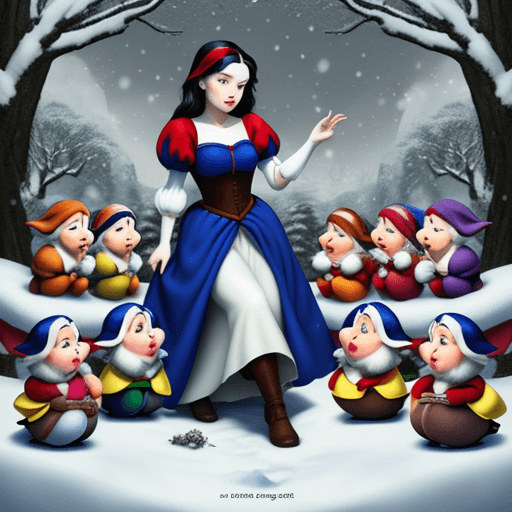 AI generated: Snow White and the Seven Dwarfs