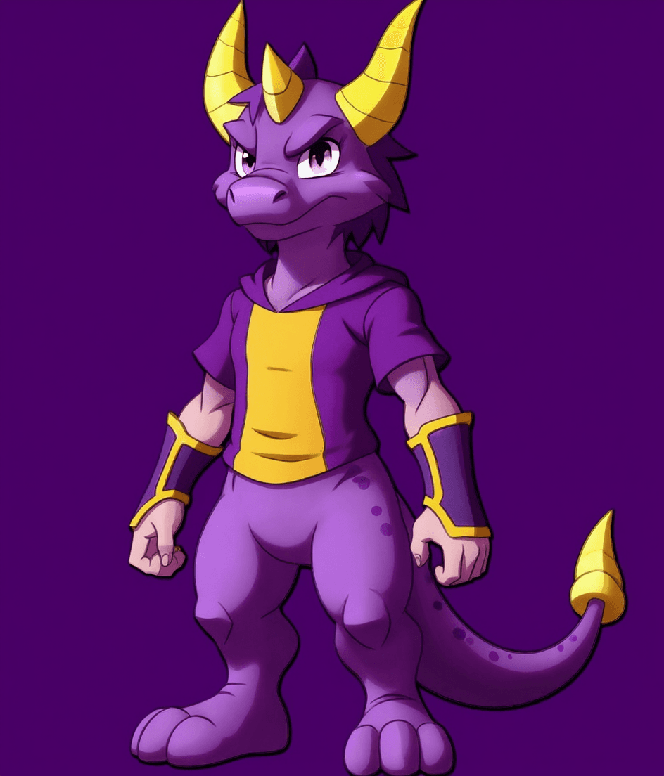 AI generated: A spyro hoodlie, short sleeves