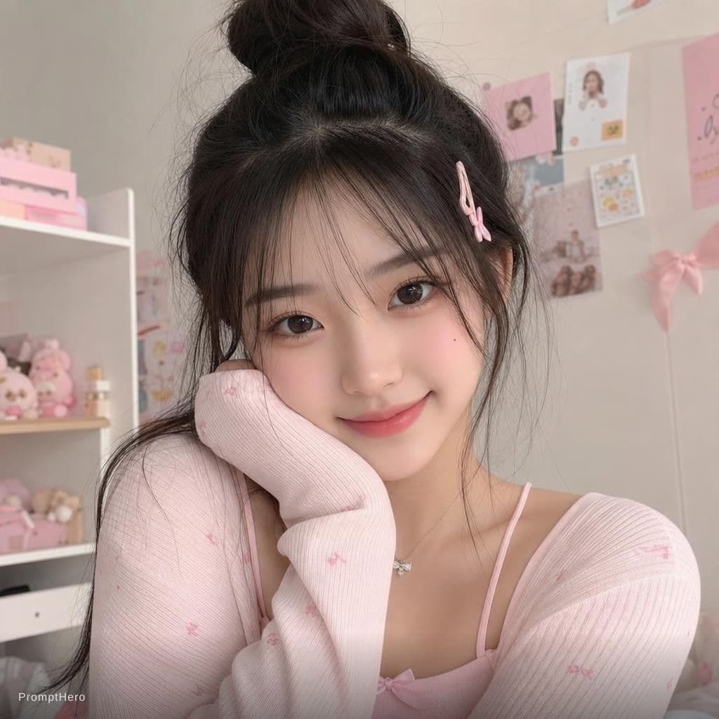 AI generated: piny girl asian
